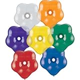 Qualatex 6" Geo Blossom Assorted Jewel Tone Latex
