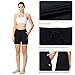 baleaf Women's Shorts Athletic Running Workout Casual Cotton Lounge Walking Sweat Yoga Jersey Pull On Shorts Pockets Black Size S