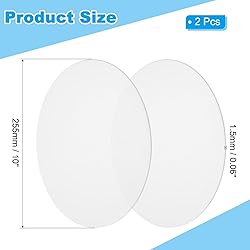 PATIKIL 10" Acrylic Circles, 2Pcs 0.06" Thickness