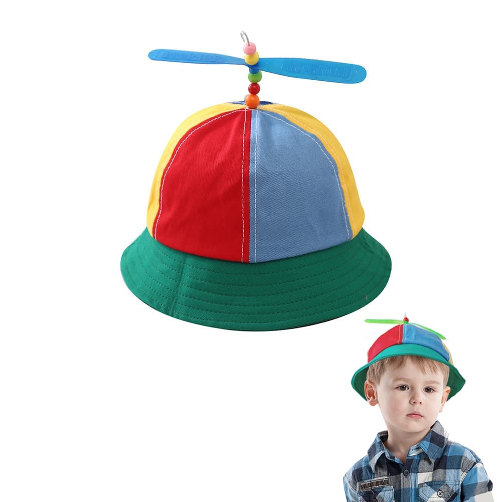 HREDZEO Propeller Hat,Helicopter Propeller Beanie Detachable Propeller Dragonfly Baseball Cap for Adult Kids Propeller Hat Helicopter Fisherman Hats