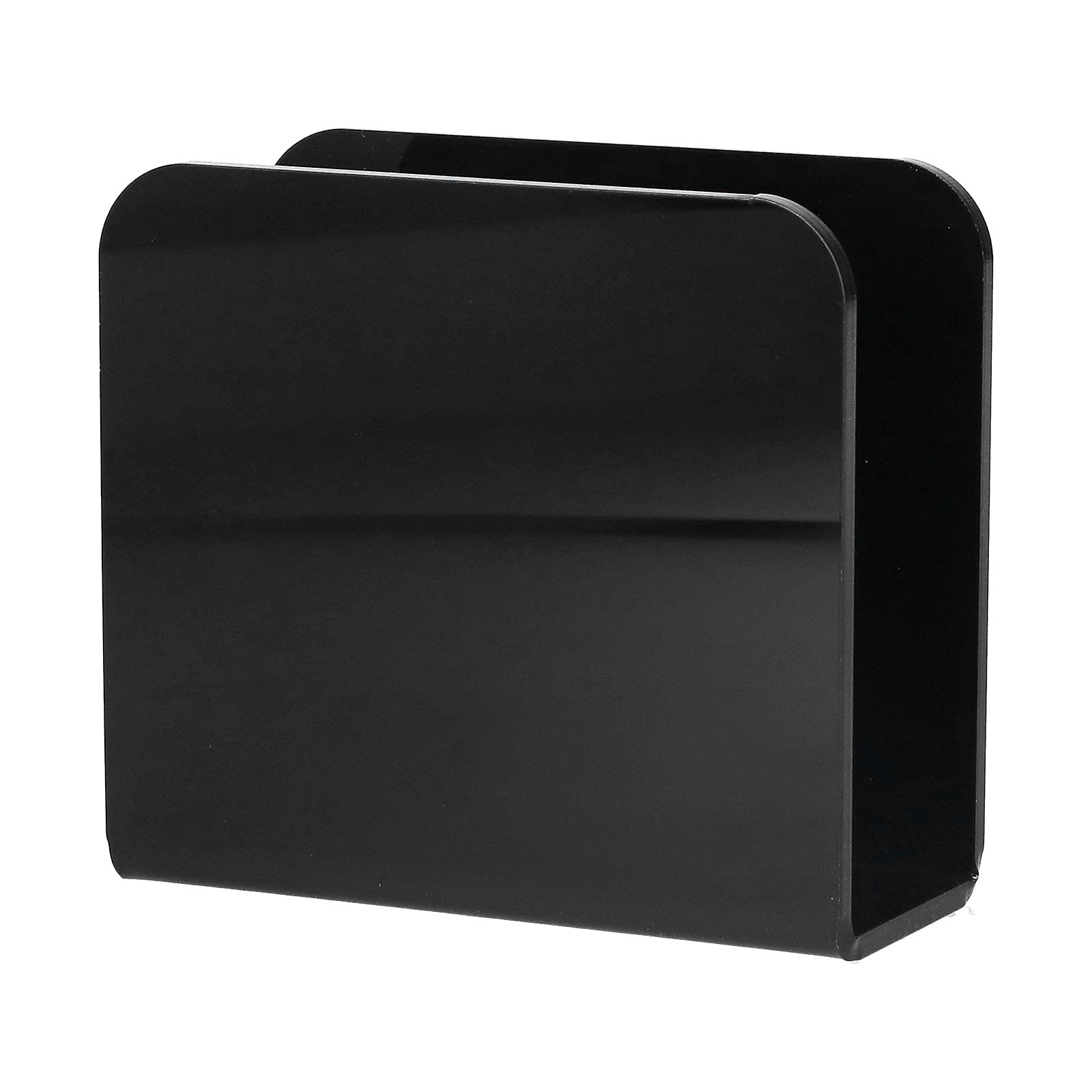 Napkin Holder Tissue Box Dispenser,Modern Napkin Holder,Black Napkin Holders for Table Napkin Holder Freestanding Metal Tabletop Tissue Dispenser,Acrylic Paper Napkin Holder for Countertop