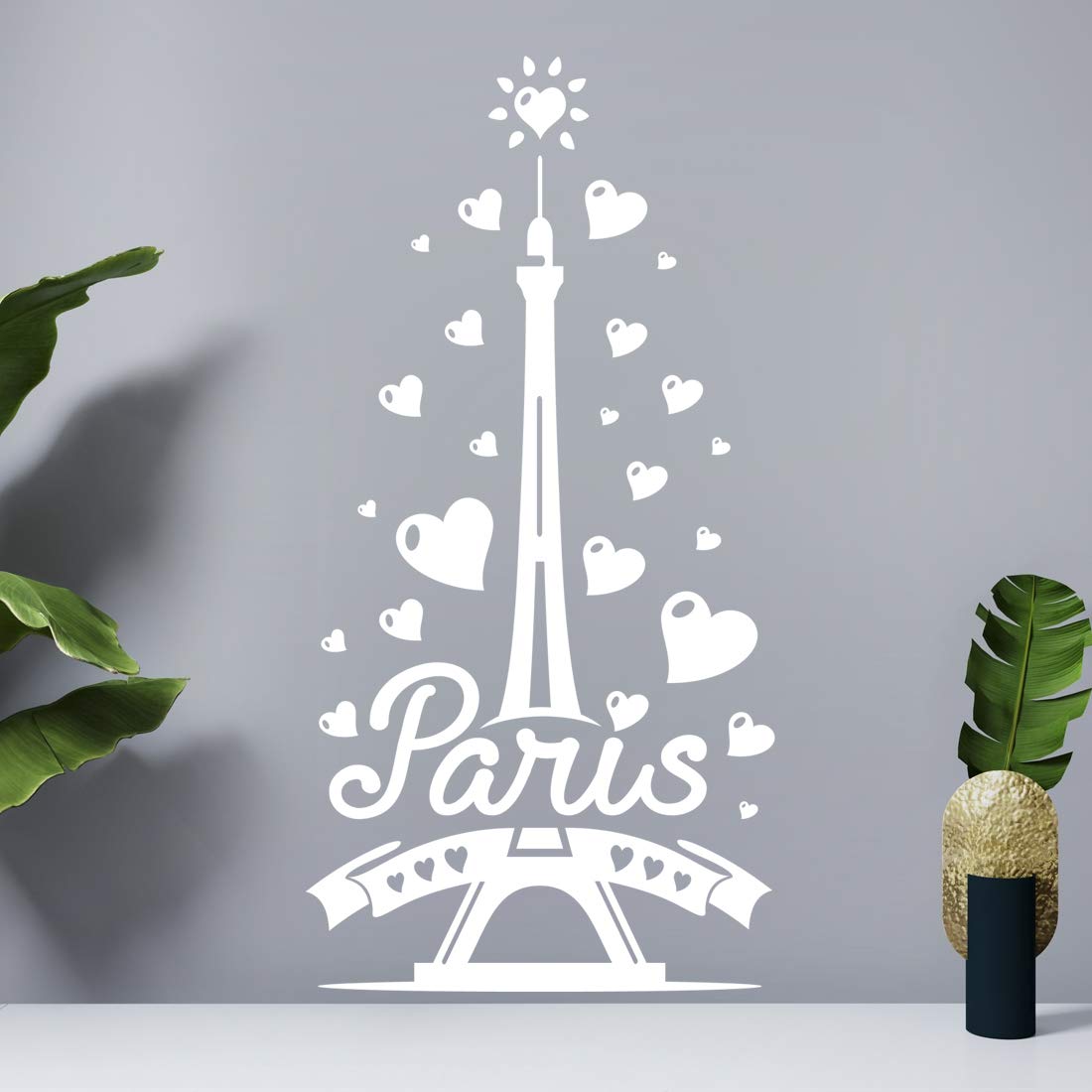 Paris Eiffel Tower Room Decor Wall Art Sticker Bedroom Decal Kitchen Kid Living Decoration Picture Window Wallpaper Mural Door Flower Home Removable Butterfly Nursery Vinyl self Adhesive Decorative