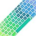 ProElife Ultra Thin Keyboard Cover Skin for Apple Wireless Keyboard with Bluetooth U.S Layout (Model: A1314, MC184LL/B) (Not Fit iMac Magic Keyboard), Soft-touch Silicone Keyboard Protector Rainbow