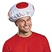 Disguise Men's Mushroom Hat Costume Accessory - Adult Red, Red, One Size