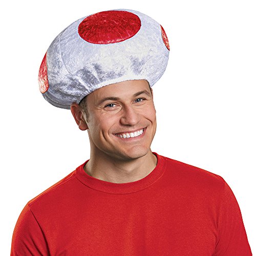 Disguise Men's Mushroom Hat Costume Accessory - Adult Red