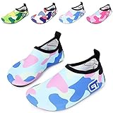 WXDZ Kids Water Shoes Swim Shoes Mutifunctional Quick Drying Barefoot Aqua Socks for Beach Pool