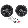 Kicker 41DSC654 6-1/2″ 6.5″ D-Series 240 Watts Peak/60 Watts RMS 3-Way Car Speakers DSC65 with Thin-profile Woofers