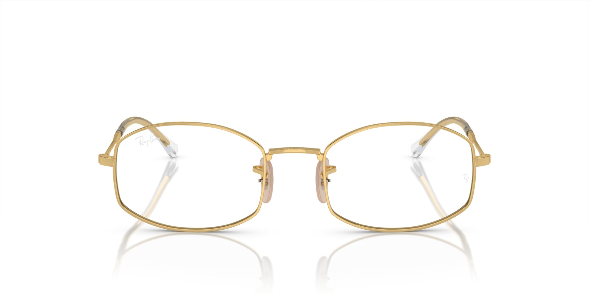 Photo 1 of Ray-Ban RX6510 Oval Prescription Eyewear Frames, Gold/Demo Lens, 50 mm