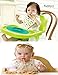 Silicone Baby Placemat Bowl-Highchair Feeding Tray Round Suction plate for Kids Toddlers Kitchen Dining Table with Built in Bowl, Weaning travel Bowl for Children 2017 NEW (Forest Green2)