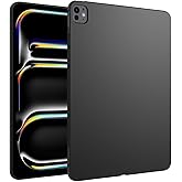 WOGROO for New iPad Pro 13 Inch Case M4 (2024 Model, 7th Generation), Slim Design Soft TPU Protective Cover for 2024 iPad Pro 13-inch M4, 7th Generation Tablet, Black