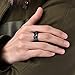 King Will Stainless Steel 8mm Rings For Men Center Chain Spinner Ring, Size 7-14