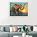 5D Diamond Painting Kits for Adults Full Drill DIY Elephant Diamond Paintings Animal Crystal Rhinestone Embroidery Pictures Cross Stitch Arts Craft for Home Wall Decor Gift (12×16inches…