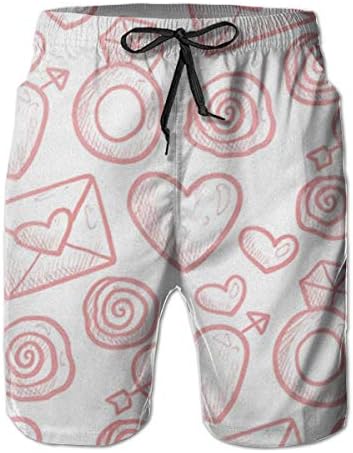 封筒が大好き メンズ 水着 サーフ パンツ オシャレ 通気 速乾 メッシュインナー 海パン 水陸