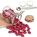 Sealing Wax Beads Set, Yoption 120 Pieces Wine Red Star Shape Seal Wax Kit with 1 Wax Melting Spoon and 2 Candles for Wax Seal Stamp (Wine Red)