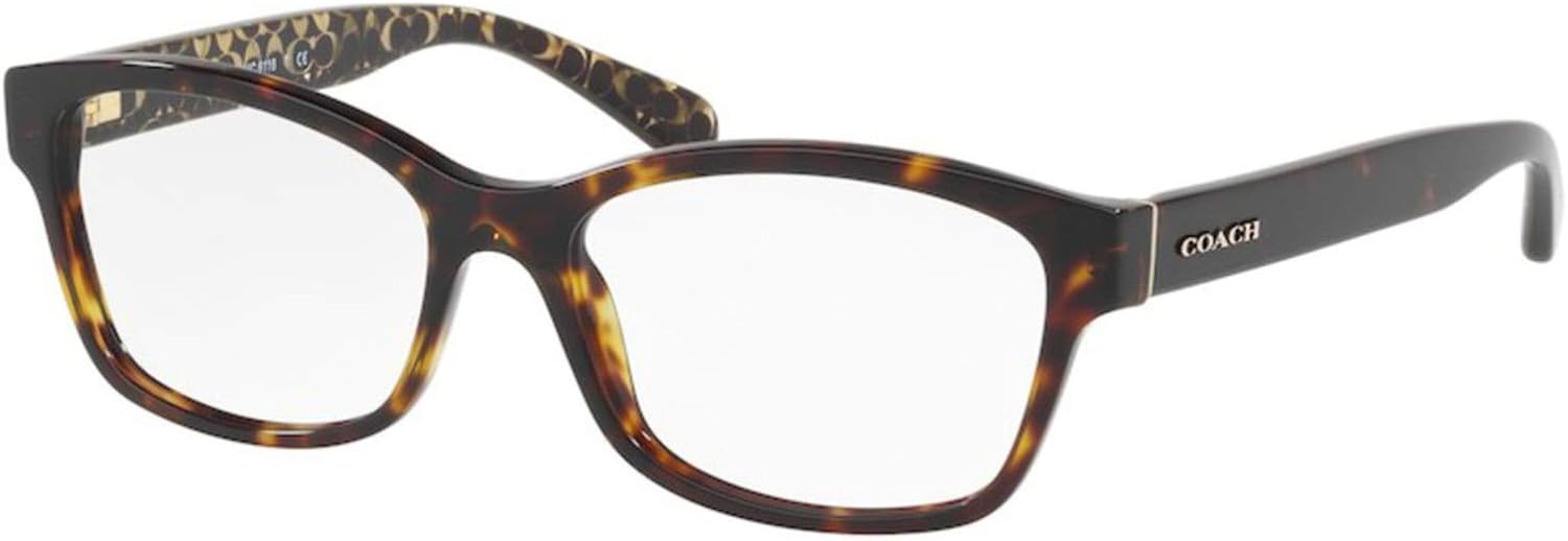 Amazon Com Eyeglasses Coach Hc 6116 5507 Dark Tortoise Clothing