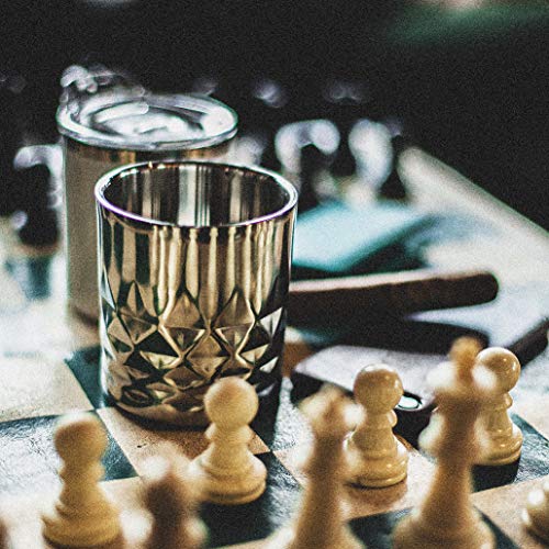 DRINCO 10oz Stainless Steel Tumbler, Vacuum Insulated Tumbler Whiskey