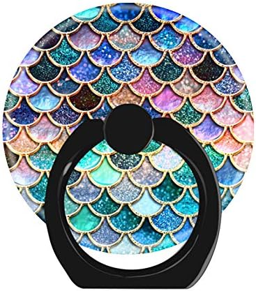 LoveStand-Cell Phone Ring Holder 360 Degree Finger Ring Stand for Smartphone Tablet and Car Mount-Pink Mermaid Glitter Scales Mermaid Scales