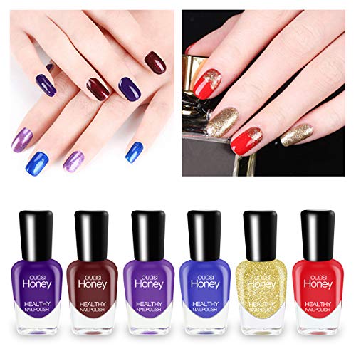 Abitzon New Nail Polish Set (10 Bottles) NonToxic EcoFriendly Easy