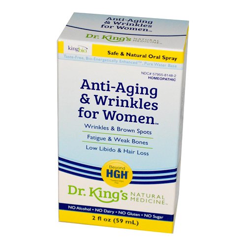 King bio homeopathic anti aging and wrinkles women, 2 o…