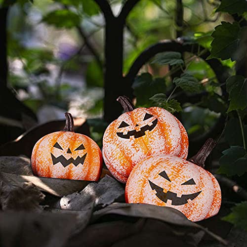 FUTUREPLUSX Artificial Mini Fake Pumpkins, 12PCS Mini Fake Pumpkins with 30PCS Lifelike Maple Leaves Artificial Vegetables for Fall Halloween Thanksgiving Kitchen Decorations