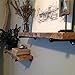 TLBTEK Shelf Brackets,Vintage Industrial Iron Fittings Flanges Pipes, Rustic Pipe Decor Industrial (10 inch, 6)