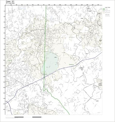 Greer Sc Zip Code Map Zip Code Wall Map Of Greer, Sc Zip Code Map Not Laminated: Amazon.com:  Office Products