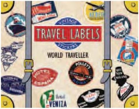 World Traveler Luggage Labels: Vintage Stickers Misc. Supplies – 1 Sept. 2009