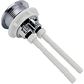 48mm/1.86 inch Dual Push Flush Toilet Button Water Valve, Toilet Tank Button, Toilet Flush Button Replacement with Thread Dia