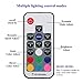 Lampwin Battery Operated LED Strip Light 6.6FT DC 12V Flexible IP65 Waterproof 60 Units SMD 5050 Color Changing RGB LED Rope Tape Light with Multi-color RF Remote Controller, Battery Case