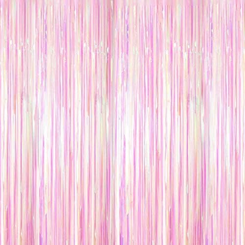 3個セット 100cm 0cm ライトピンク キラキラ タッセルカーテン キラキラフリンジカーテン 誕生日パーティー飾り付け 激安特価品 結婚式 背景 パーティー用カーテン 展示会の装飾用 写真撮影