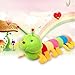 3 otters Plush Toy, 31.5”Colorful Caterpillars Toy Stuffed Animal Travel Toy