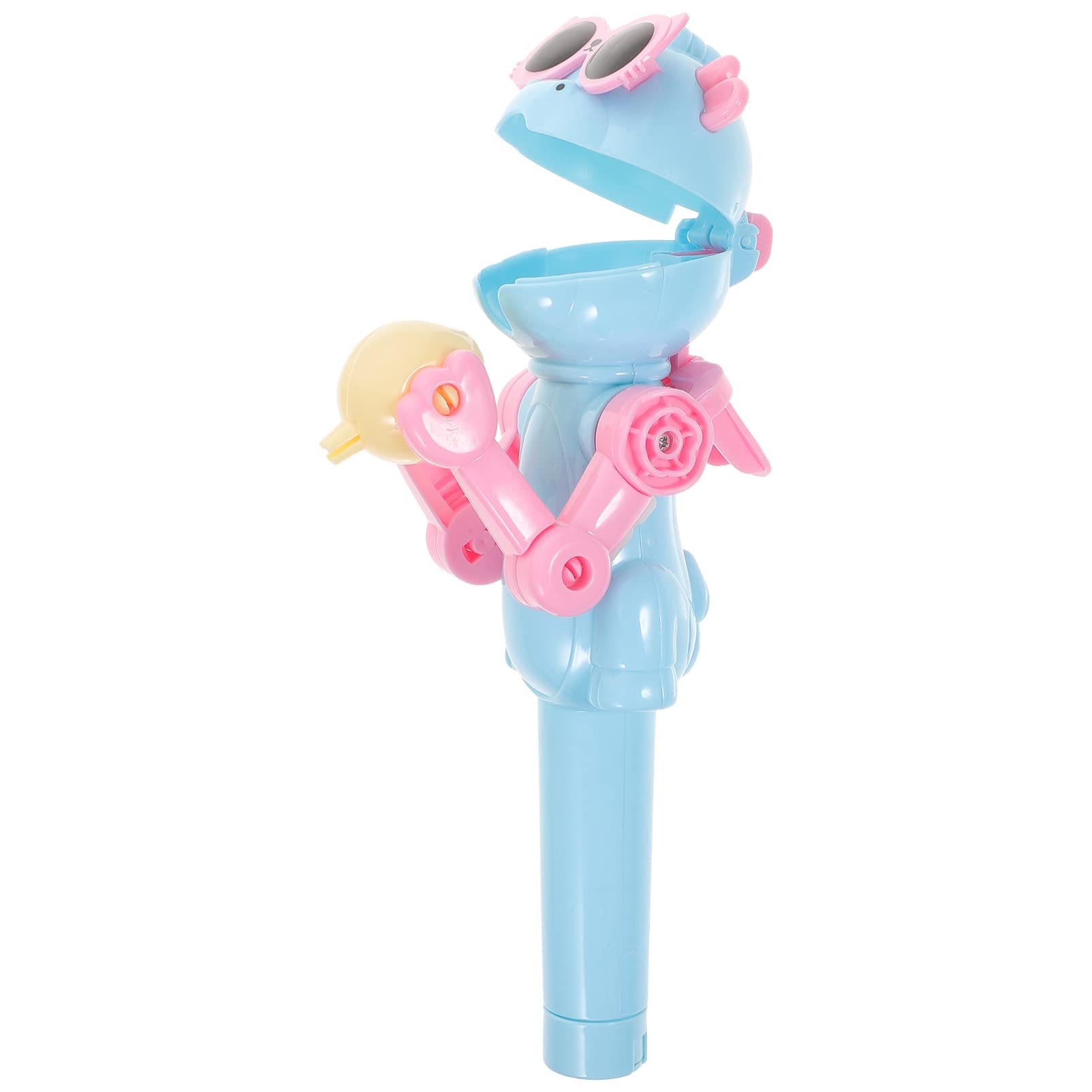 PATKAW Funny Lollipop Robot Holder Dinosaur Shape Pop-ups Lollipop Case Lollipop Candy Storage Container Sucker Toys for Kids Christmas Birthday Party Supplies