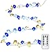 BrizLabs Ocean Theme String Lights with Remote, 40 LED 9.84ft Sea Glass Beach Decorative Lights, Battery Led String Lights Waterproof with Timer for Party Water Room Birthday Wedding Ornaments