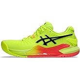 ASICS Women's Gel-Resolution 9 Tennis Shoes, 8.5, Safety Yellow/Black