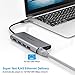 LETSCOM USB C Hub, 8-in-1 USB C Adapter with Ethernet Port, 4K HDMI, 2 USB 3.0 Ports, 1 USB 2.0 Port, SD&TF Card Reader, USB C Power Delivery, Compatible with USB C Devices
