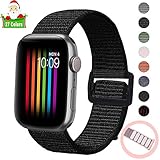 Lesampo for Apple Watch Band 38mm 42mm, Compatible with Apple Watch 40mm 44mm Series4 Series3 Series2,Fit for iWatch Strap Nylon Sport Loop Bands, Soft Breathable