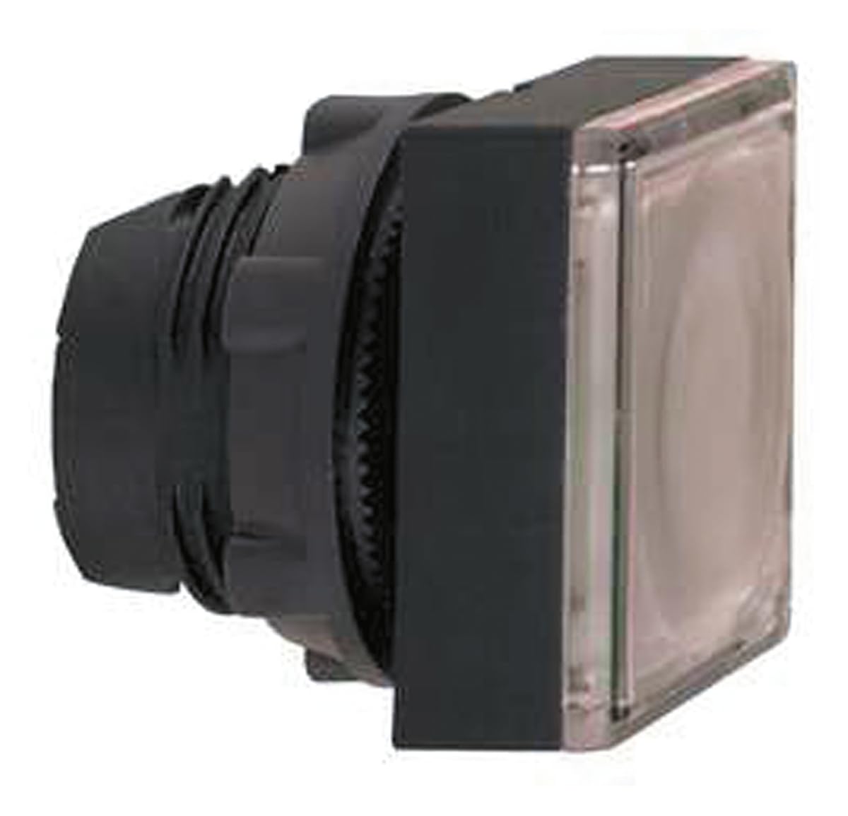 Schneider Electric ZB5CW313 Illuminated Pushbutton Head, White Square Flush Illum Pushbutton Head Ø22 Spring Return For Integral Led