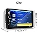 Double Din Car Stereo, Ewalite 7 '' inch Touch Screen In Dash Car Radio Receiver Audio Video Player Supports Bluetooth FM Mp3 MP5/TF/USB/AUX/Subwoofer with Rear View Camera + Remote Control