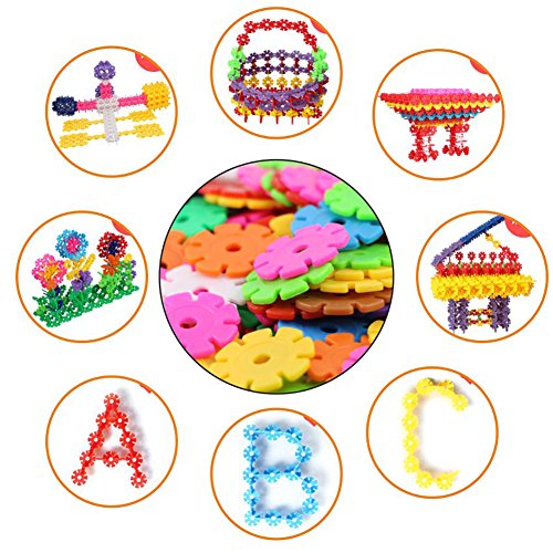 NanHong roll outThe New With shaft Snowflake Plastic Building Blocks Toy, Two kinds different Educational Construction Engineering Building Blocks Set | Interlocking Building Connecting box Kit
