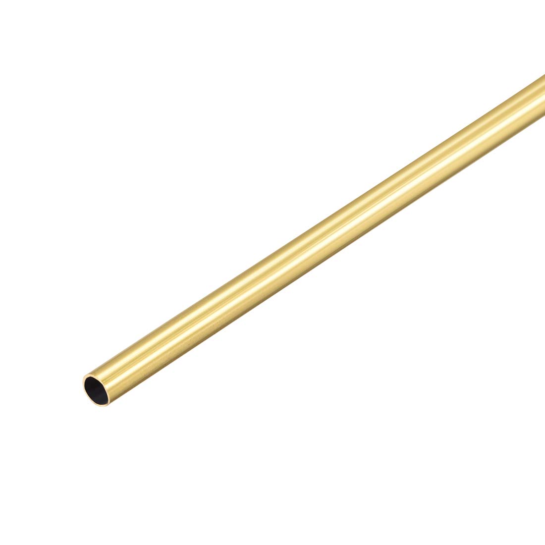 sourcing map Brass Round Tube, 300mm Length 3mm OD 0.2mm Wall Thickness, Seamless Straight Pipe Tubing