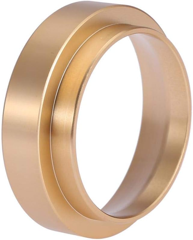 Suchinm Espresso Dosing Funnel, Aluminum Espresso Dosing Funnel Coffee Dosing Ring Replacement for Home Office Use (58mm)(2#)