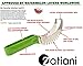Watermelon Knife Slicer Corer Server Tongs and Melon Baller by ZATIANI #1 High Quality 304 Stainless Steel , SMOOTH SILICONE HANDLE Dishwasher Safe and KID-FRIENDLY
