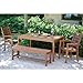 Outdoor Interiors 60404 3 Person Backless Eucalyptus Bench