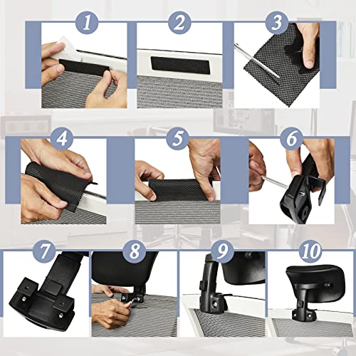 Juexica Office Chair Headrest Attachment Chair Adjustable Headrest