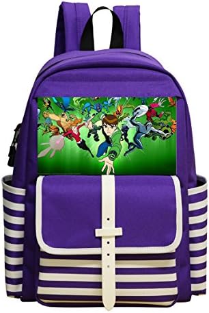 Benjamin Kirby Jennyson School Backpack Bookbag Daypack Shoulder Bag Purple