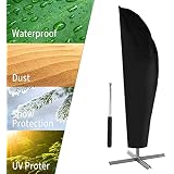 UPODA Patio Umbrella Cover, Waterproof Outdoor Umbrellas Cover Anti-UV Proof of Rain Wind Dust Umbrella Cover for 9ft to 11ft Outdoor Umbrellas with Zipper