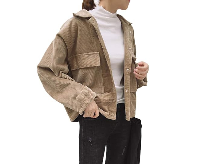 khaki short jacket womens