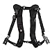 Quick Release Double Camera Shoulder Strap Harness Soft Padded Decompression Foam Shoulder Strap Belts for Digital Canon Nikon Camera,Ergonomic Design Curved Nylon