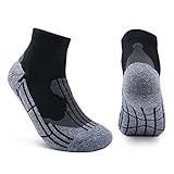 AIKER Athletic Socks Performance Cushion Mens Crew Socks Quarter Socks for Sports Running and Casual Use (2 Pairs)