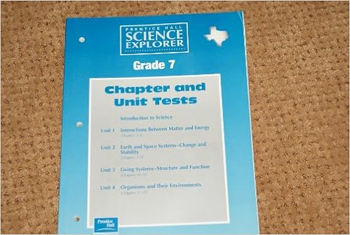 Prentice Hall Science Explorer Grade 7 Chapter And Unit Tests Prentice Hall 9780130538000 Books